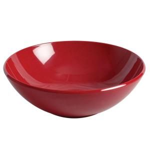Global Goodwill Jazz 96 oz., 11 in. Bowl, 3 1/2 in. Deep in Red (1 Piece) 849851027626