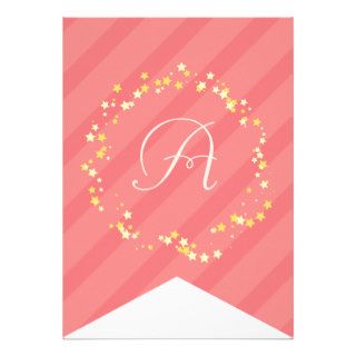 Whimsical Fairy Princess Birthday Party Bunting Invites