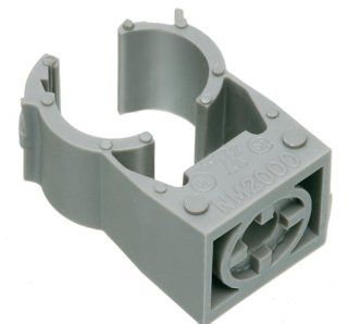 Arlington NM2005 100 Gray One Piece Non Metallic UV Rated Quick Latch Pipe Hanger, 100 Pack, 1/2 Inch RIGID   Conduit Fittings  