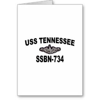 USS TENNESSEE (SSBN 734) GREETING CARD