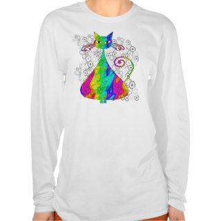 Trippy Psychedelic Cat Shirt