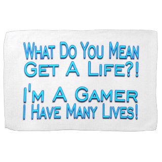 Many Lives Gamer Hand Towel