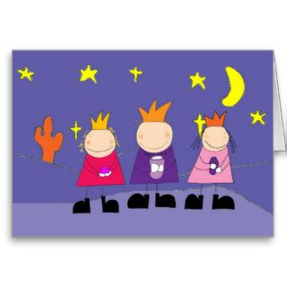 three wise men cute funny christmas card
