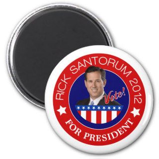 Rick Santorum for President 2012 Magnets