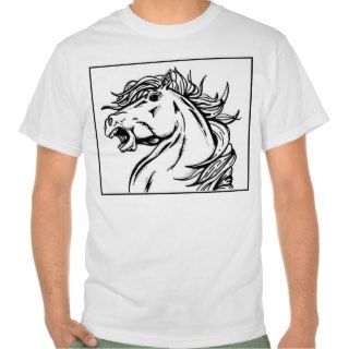 artistic mustang horse t shirt