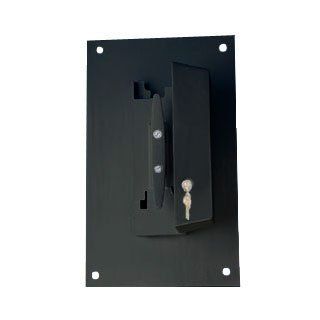 Cleat Cover Wall Mount Type with Cylinder Lock Black  Flagpole Cleat Covers  Patio, Lawn & Garden