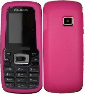 Hot Pink Silicone Jelly Skin Case Cover for Kyocera Presto S1350 Cell Phones & Accessories