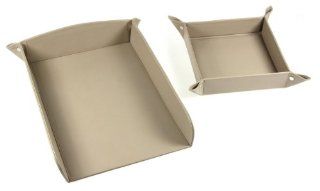 Lucrin   Paper holder and Tidy Tray   smooth cow leather   Light Taupe