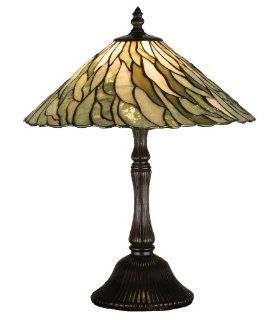 Meyda Lighting 81586 15"H Jadestone Willow Accent Lamp   Table Lamps  