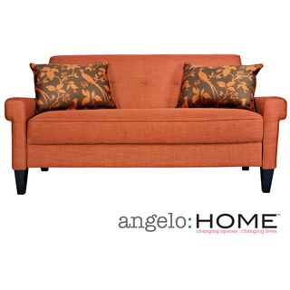 angeloHOME Ennis California Vintage Orange Sofa ANGELOHOME Sofas & Loveseats