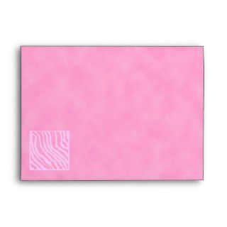 Pink Zebra Print, Animal Pattern. Envelopes