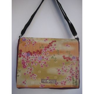 Two Trees Designs 'Cherry Blossoms' Medium Messenger Bag Crossbody Bags
