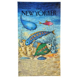 Fish with People Inside Beach Towel Beach Towels