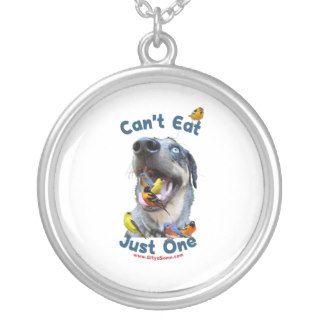 Can't Eat Just One Bird Dog Custom Necklace