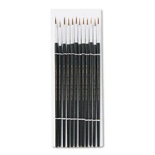 6 Pack Artist Brush, Size 2, Camel Hair, Round, 12/Pack by CHARLES LEONARD, INC (Catalog Category Paper, Pens & Desk Supplies / Art & Drafting / Paint)