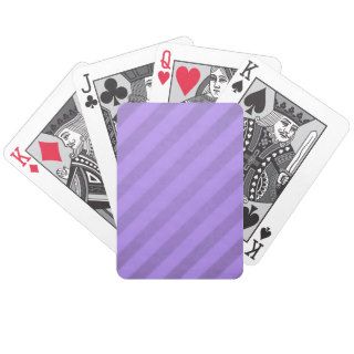 Vintage Candy Stripe Lavender Purple Grunge Bicycle Playing Cards