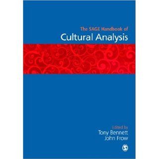 Handbook of Cultural Analysis Tony (EDT)/ Frow, John (EDT) Bennett 9780761942290 Books