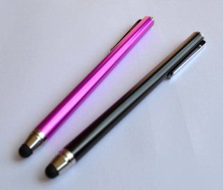 Bargains Depot (Purple & Black) 2 pcs (2 in 1 Bundle Combo Pack) SILM / ACCURATE / FINE POINT / THINNER BARREL Capacitive Stylus/styli Universal Touch Screen Pen for Tablet PC & eReader Devices  HP TouchPad 9.7 // HP TouchPad FB355UA#ABA // HP To