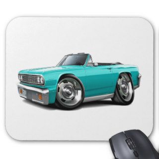 1964 Chevelle Turquoise Convertible Mousepads