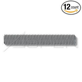 (12pcs per box) 1/4" 28X3 Threaded Rod STAINLESS STEEL 304 Ships FREE in USA Fully Threaded Rods And Studs