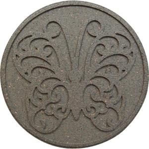 Envirotile 18 in. x 18 in. Reversible Butterfly Earth Rubber Stepping Stone (2 Pack) MT5000868