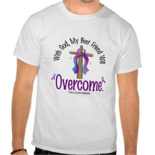 Thyroid Cancer With God My Best Friend Will Overco Shirts