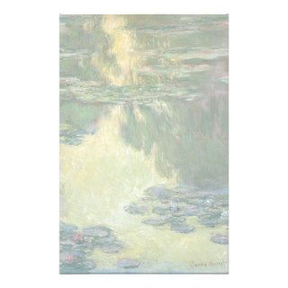 Claude Monet Waterlilies French Impressionism Art Custom Stationery