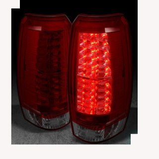 Chevy Avalanche 2007 2008 2009 2010 2011 2012 LED Tail Lights   Red Smoke Automotive