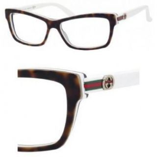 Gucci GG3562 Eyeglasses 0L9Y Dark Havana White 53mm Gucci Clothing