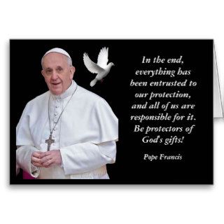 POPE FRANCIS QUOTE CARD