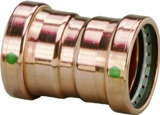 Viega 20728 ProPress Zero Lead Copper XL C Roll Stop Coupling with 2 1/2 Inch P x P   Pipe Fittings  