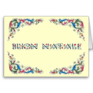 Buon natale   Florencia design Greeting Cards
