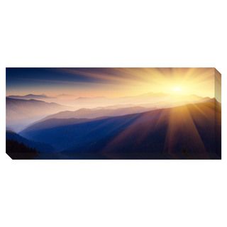 Mountain Panoramic Oversized Gallery Wrapped Canvas Canvas