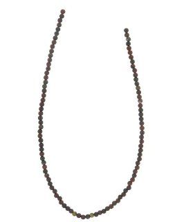 Tennessee Crafts 1105 Brecciated Jasper Amber Round Beads, 2mm, 100 Piece