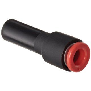 SMC KQ Series Brass Push to Connect Tube Fitting, Plug in Reducer, 1/4" x 3/8" Tube OD, Black