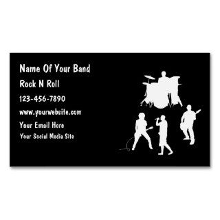 Cheap Musician Band Business Cards