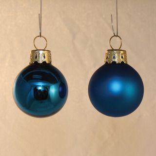 Festive Blue Holiday Ornaments (set of 21) Good Tidings Seasonal Decor