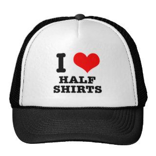 I HEART (LOVE) HALF SHIRTS MESH HAT