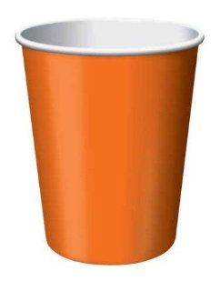 Creative Converting 240 Count Case Touch of Color Paper Hot/Cold Cups, 9 Ounce, Sun Kissed Orange Kitchen & Dining