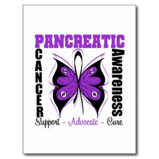 Pancreatic Cancer Awareness Butterfly Post Card