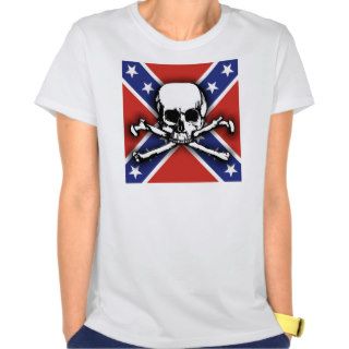 Confederate Skull & Crossbones Shirts