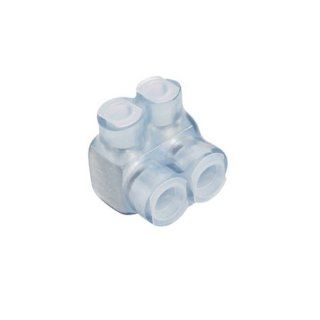Panduit PCSB2/0 12S 1Y Multi Tap Connector, Clear Insulation, Single Sided, 12 Ports, 2/0   #14 AWG STR #10   #14 AWG SOL Conductor Size Range, 3/16" Hex Size, 0.67" Center To Center Port Hole Distance, 1.31" Width, 1.38" Height, 8.24&q