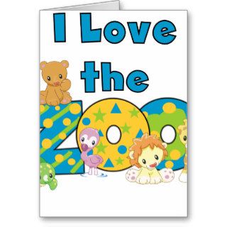 Cute Animals Love the Zoo Cards