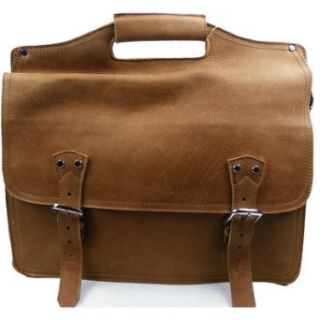 Easy Access Leather Laptop Briefcase Clothing