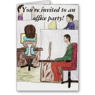 Office party invitation Card