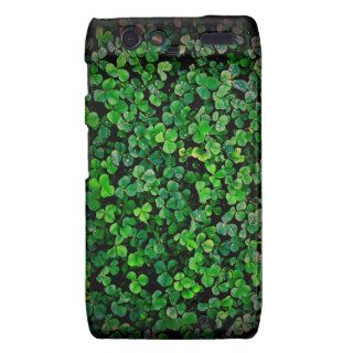 Green clover/ shamrock Irish of Ireland camoflage Droid RAZR Cases