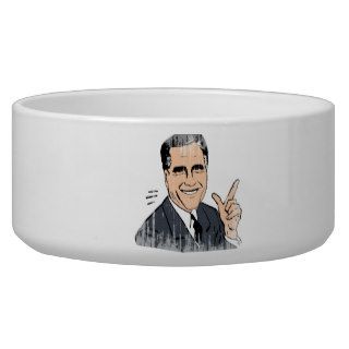 Meme Romney Dog Water Bowl