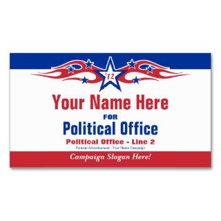 Non Partisan Political Election Campaign Business Card Template