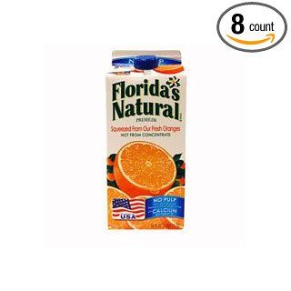 Floridas Natural Orange plus Calcium and D No Pulp Juice, 59 Ounce    8 per case.