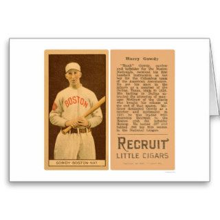 Hank Gowdy Braves Baseball 1912 Greeting Cards